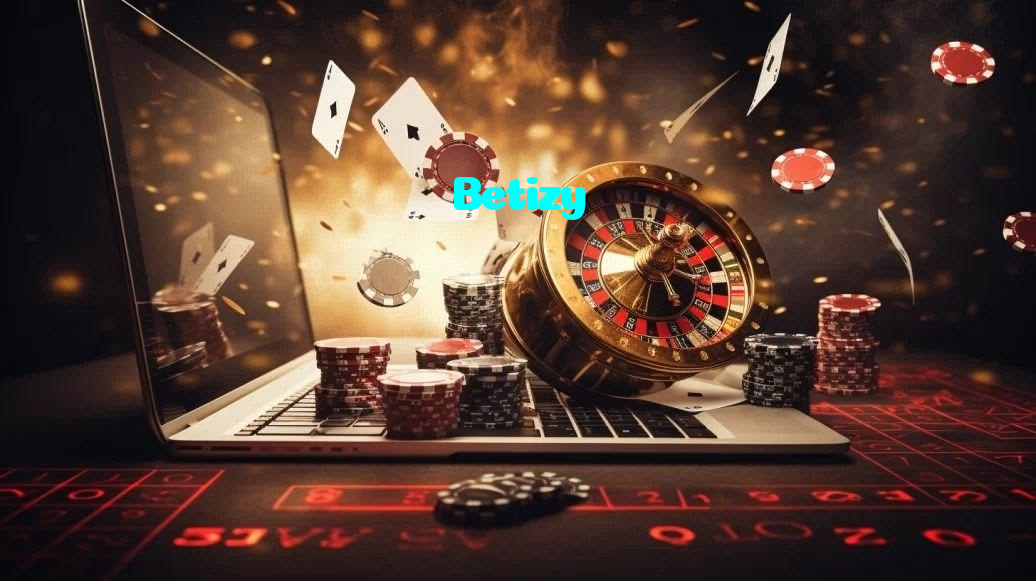 Betizy casino presented on mobile device in Pakistan with slots and live games
